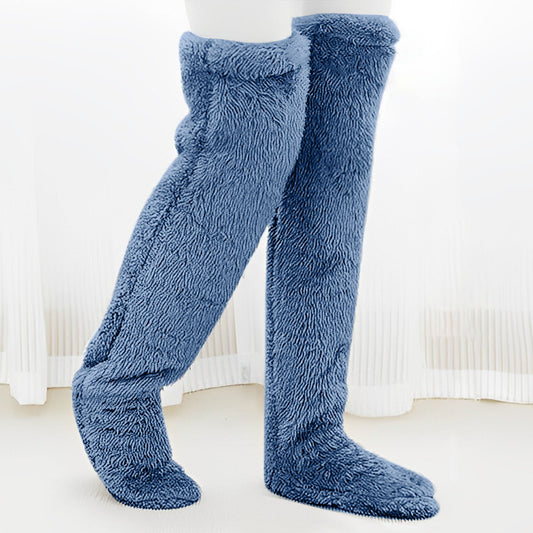 2023 Autumn and Winter Cross-border Amazon Independent Station Teddy Bear Floor Socks Long Stockings Knee Pads Warm High Socks Girls
